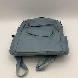 Cluci Womens Blue Inner Zipper Pocket Adjustable Strap Backpack