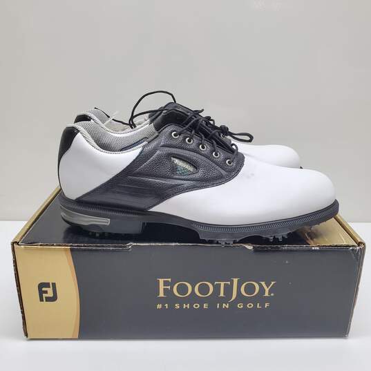 Men's Foot Joy GF: II Golf Shoes White/Black Size 10 Medium, Used image number 4