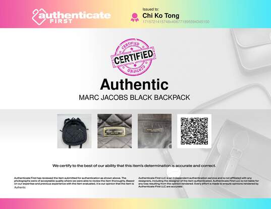 Marc Jacobs Black Backpack image number 9