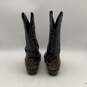 Code West Mens Black Brown Round Toe Pull-On Cowboy Western Boots Size 11 image number 4