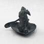 Vintage Bronze Rabbit Paddling On Leaf Boat Candle Holder image number 5