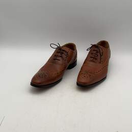 Ted Baker Mens Brown Leather Wingtip Lace Up Oxford Dress Shoes Size 11