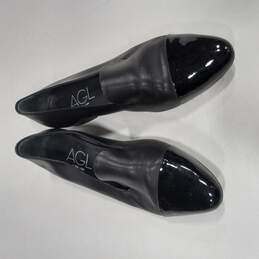 AGL Women's Black Leather Slip On Shoes Size 5 alternative image