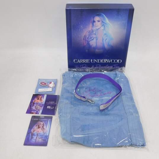 Carrie Underwood Denim & Rhinestones VIP Tour Box Set Tote Bag Lanyard Pins image number 1