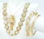 J. Crew Gold Tone Clear Crystal Jewelry 135.2g image number 1