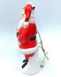 TPI Blow Mold Santa with Tree & Street Light 18" w/ Light Cord WORKS image number 3