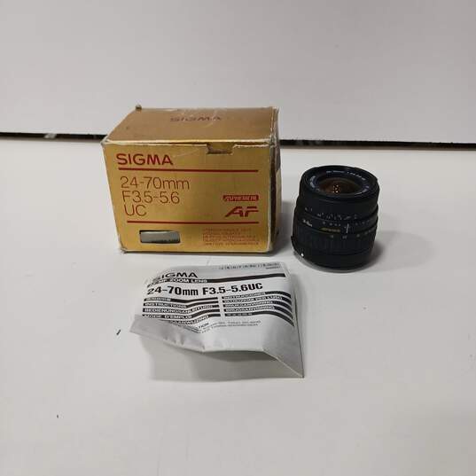 Sigma 24-70mm 1:3.5-5.6 UC AF Zoom Lens IOB image number 1