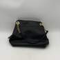 Coach Womens Black Leather Double Handle Turn Lock Shoulder Bag Purse image number 2