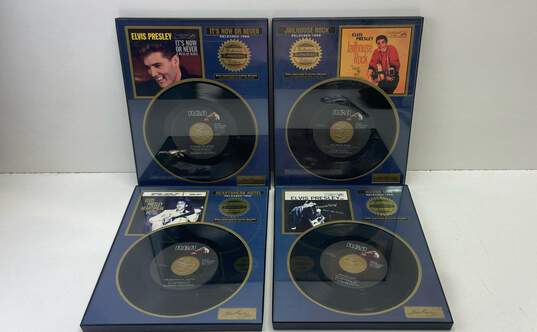 Framed 7" Records - Elvis Presley RIAA Certified Platinum Record Collectible image number 1