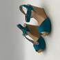 Arizona Womens AZ EMMA 038-6007 Blue Tan Wedges Heel Strappy Sandal Sz 8 image number 3