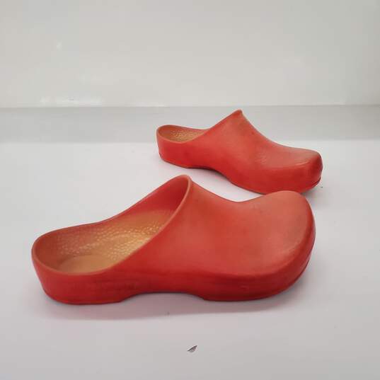 Birkenstock Women's Super Birki Red Polyurethane Clogs Size 7 image number 3