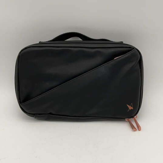 NWT Womens Black Inner Pockets Multipurpose Zip Around Organizer Travel Bag image number 1