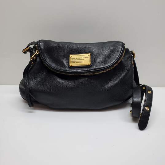 Marc By Marc Jacobs 'Classic Q Natasha' Black Leather Crossbody Bag image number 1