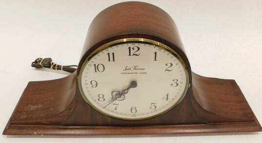 VNTG Seth Thomas Brand Medbury-6E/E720-001 Model Wooden Tabletop Clock w/ Power Cable image number 1