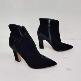 Marc Fisher Black Velvet Booties Size 6.5M