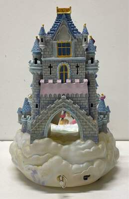 Disney Musical Snow Globe Mickey Minnie "Loves First Kiss" Cinderella Castle alternative image