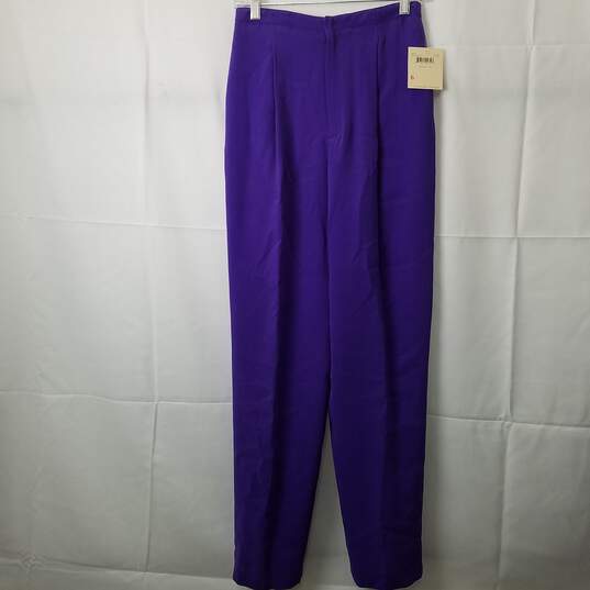 30720803 Purple Silk Pants Womens Size 6 image number 1