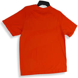 Mens Orange Crew Neck Short Sleeve Regular Fit Pullover T-Shirt Size Large alternative image