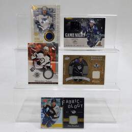 5 Game Used Hockey Memorabilia Cards alternative image