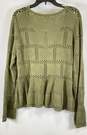 NWT Pilcro Womens Green Cotton Knitted Long Sleeve Cardigan Sweater Size XL image number 2