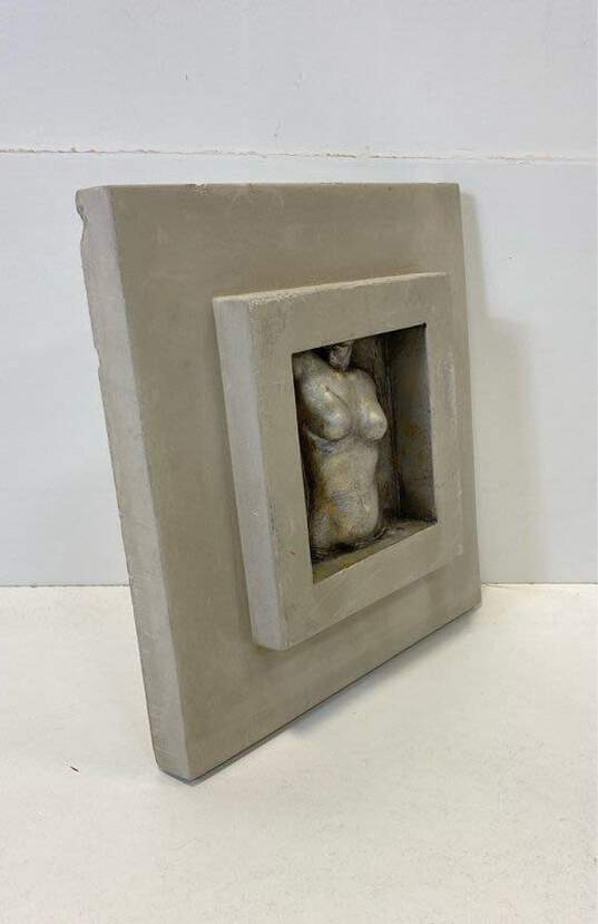 Silver Torsos Woman Poured Concrete Frame by MarCo M.A.C. Sculptures Inc Signed image number 2