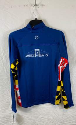 NWT Zoot Sports Mens Blue Long Sleeve Quarter Zip Bike Athletic Shirt Size L alternative image