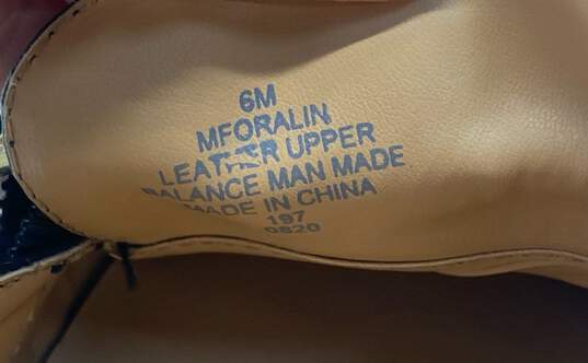 Marc Fisher Oralin Black Leather Buckle Loafer Pump Heels Women's Size 6 image number 8