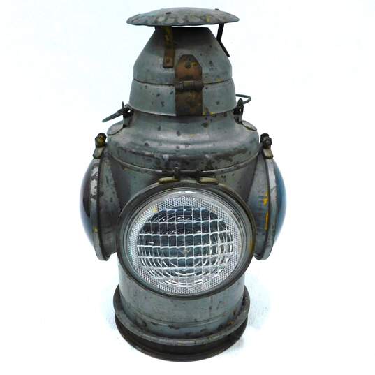 Vintage Handlan RR Railroad Lantern Oil Lamp image number 3