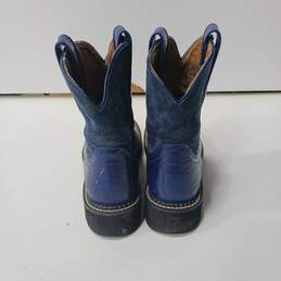Ariat Women's Blue Fatbaby Animal Print Boots Size 6B alternative image