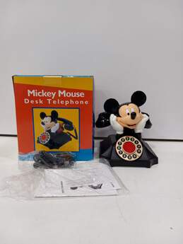 Mickey Mouse Desk Telephone In Box w/ Accessories