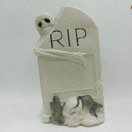 Vintage TPI RIP Tombstone Gravestone Halloween Blow Mold Decoration - No Cord