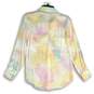 NWT Womens Multicolor Spread Collar Long Sleeve Button-Up Shirt Size XS image number 2
