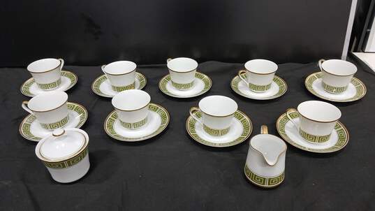 Imperial Sango 21 Piece Fine China Tea Cup, Saucer Set w/ Sugar & Creamer image number 1