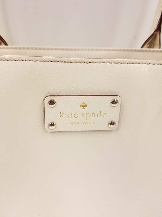 Kate Spade New York Saffiano Leather Tote - White Totes, Handbags -  WKA343827