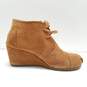 Toms Suede Desert Wedge Taupe 8.5 image number 1