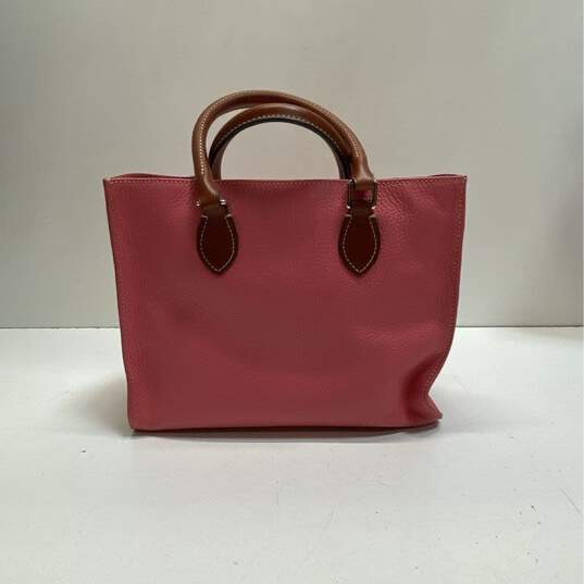 Dooney & Bourke Pink Pebbled Leather Tote Bag Handbag image number 4