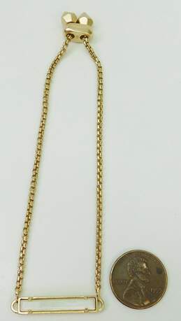 Kendra Scott Stan Rose Gold Tone Slide Adjustable Chain Bracelet 8.8g alternative image