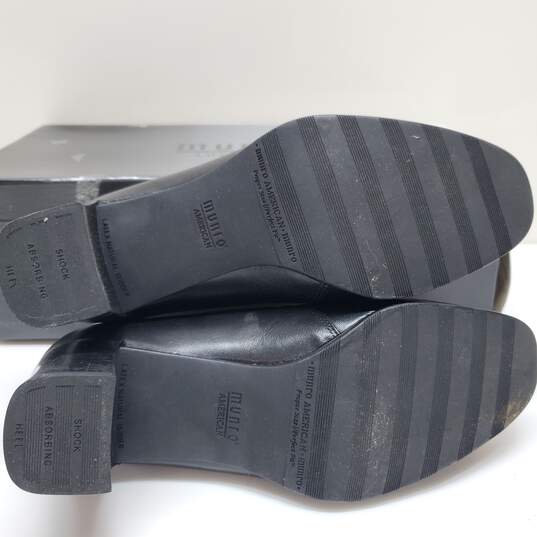 Munro American Slip On Shoe Dark Brown Shock Absorbing Heel Leather Size 6 image number 8