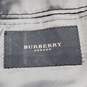 Burberry Wool/Silk Blend Gray Blazer Jacket Mens' Size 40 AUTHENTICATED image number 3