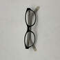 Womens Black Blue Clear Single Vision Oval Shape Full Rim Eyeglasses image number 1