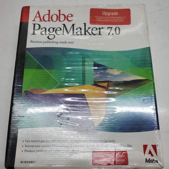Sealed Adobe PageMaker 7.0 Software Upgrade image number 1