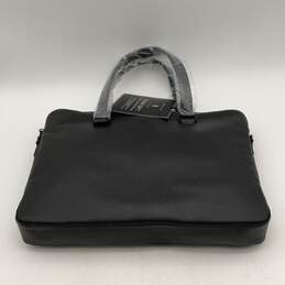 NWT Ralph Lauren Womens Black Leather Double Handle Suitcase Tote Bag alternative image
