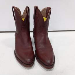 Tecovas Women's Burnt Brown Leather Boots Size 7B