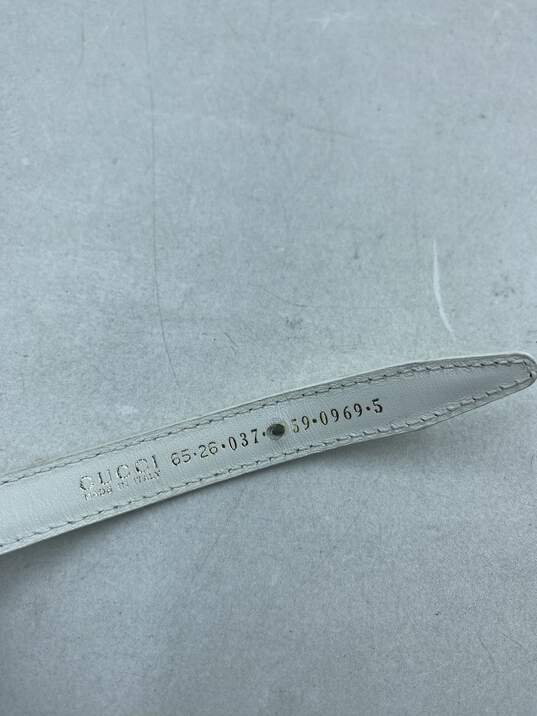 Authentic Gucci White Belt - Size One Size image number 2