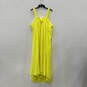NWT Womens Yellow Pleated Sleeveless Square Neck Tie Back Maxi Dress Sz 22 image number 2