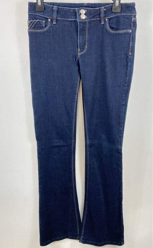 White House Black Market Women Blue Bootcut Jeans Sz 4 image number 1