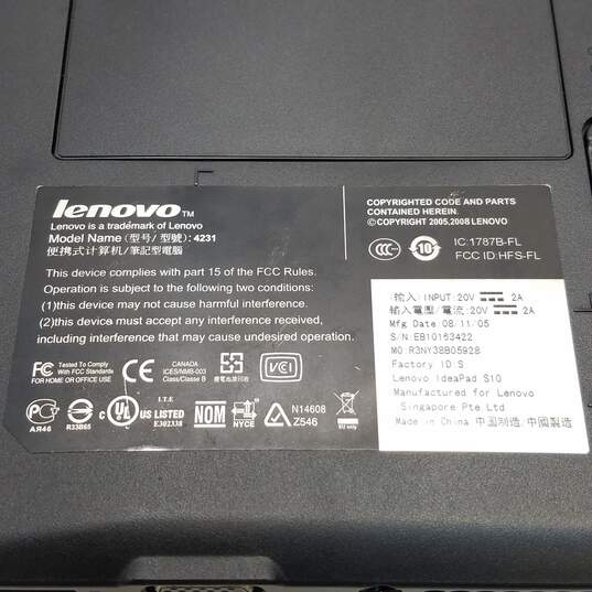Lenovo Ideapad S10 10.2-inch Intel Atom (NO HDD) image number 7