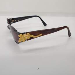 Kieselstein-Cord 'Kaycee' Dark Brown Oval Sunglasses alternative image