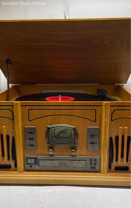 Record Player & Center With 3-Speed Turntable CD & Cassette Player FM Radio