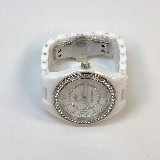 Designer Juicy Couture Lively White Stainless Steel Back Analog Wristwatch image number 2